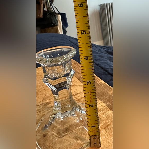 Candlesticks- Vintage Glass - Picture 6 of 6